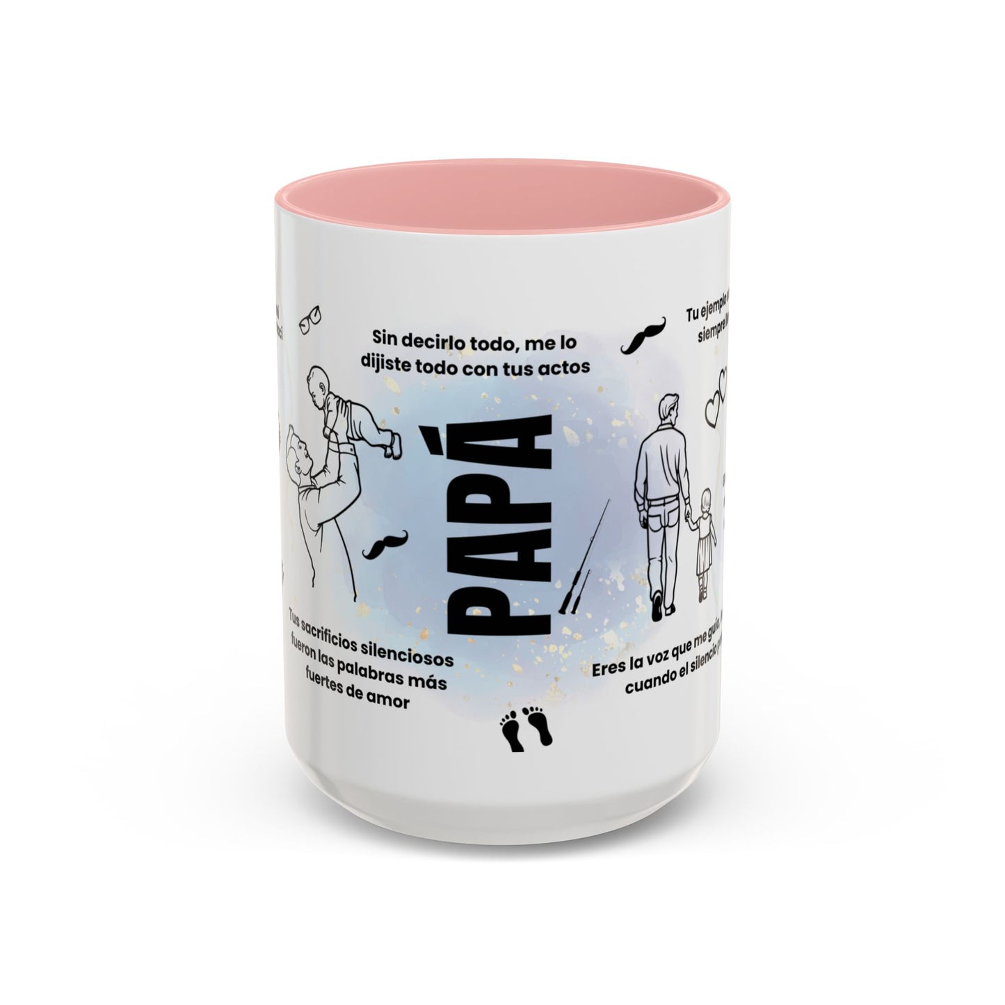 Papá Coffee Mug - Unique Dad Gift for Father's Day, Birthday, or Inspirational Moments, Black Accent Ceramic Cup - Nefty Creations