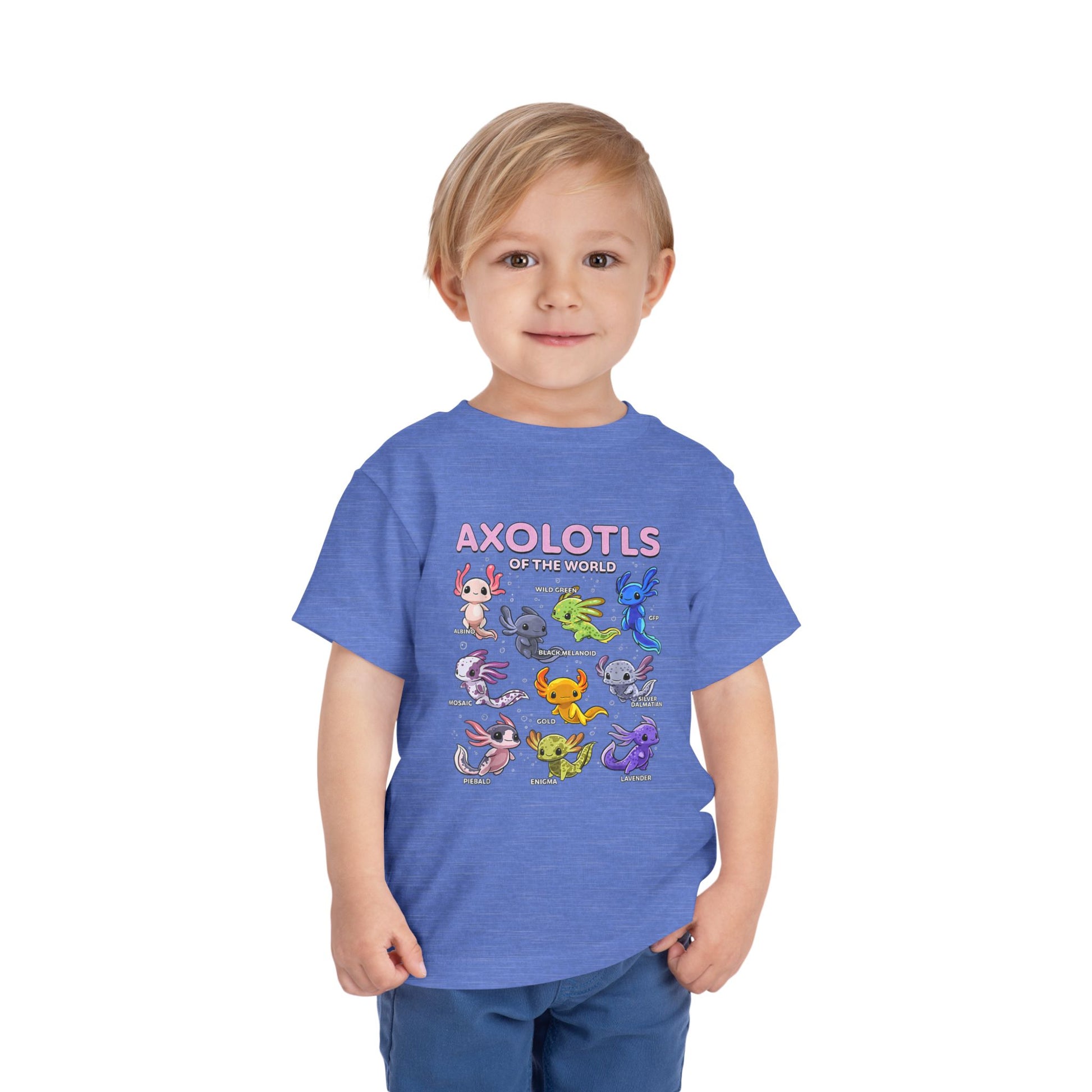 Axolotl Toddler Short Sleeve Tee - Nefty Creations