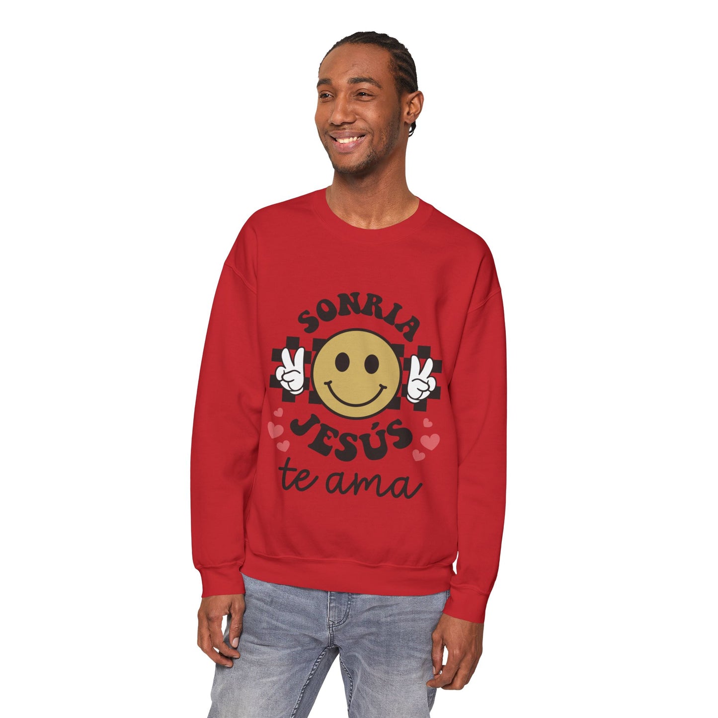 Joyful Faith Sweatshirt - Unisex Heavy Blend with Smile Graphic