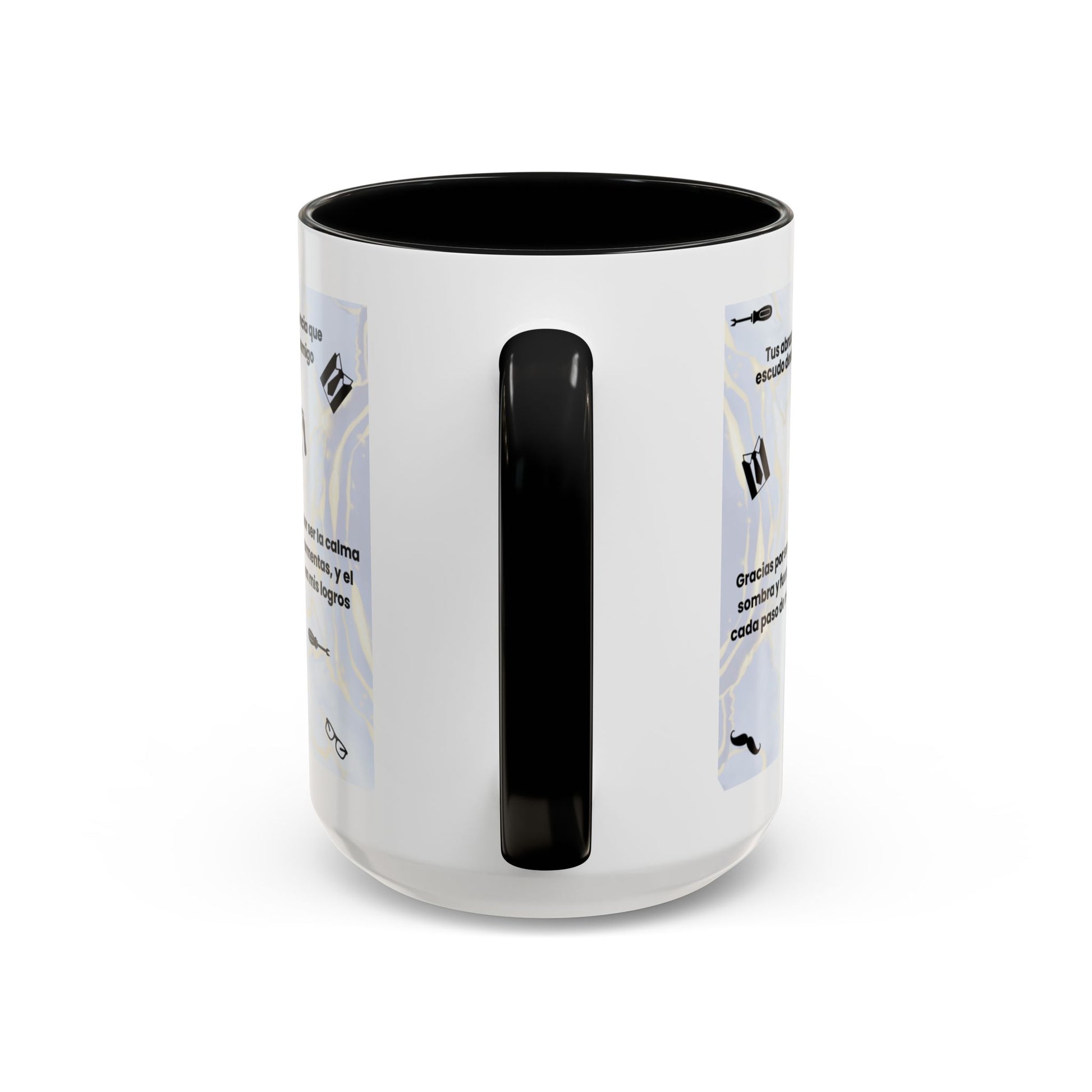 Papá Coffee Mug - Unique Dad Gift for Father's Day, Birthday, or Inspirational Moments, Black Accent Ceramic Cup - Nefty Creations
