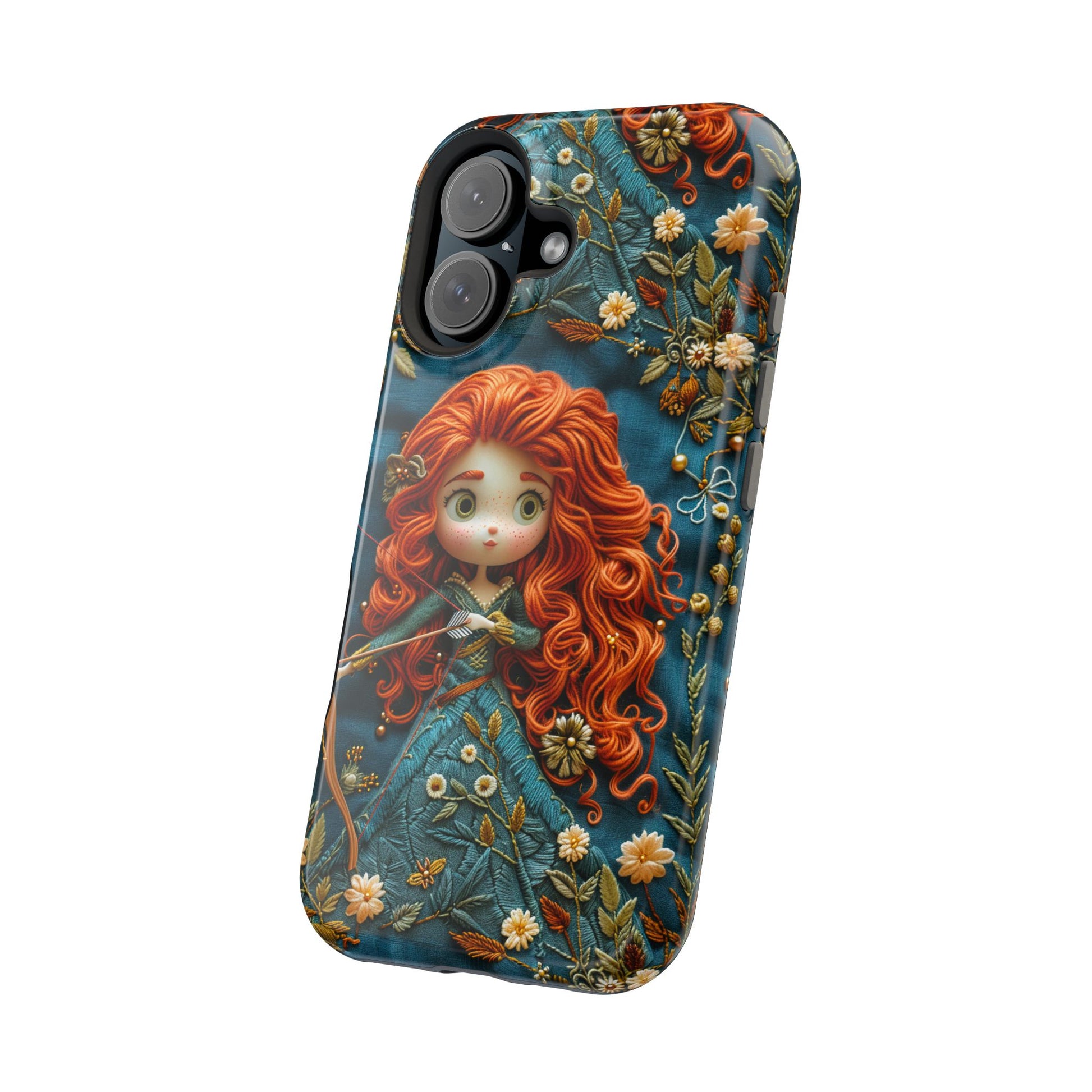 Whimsical Princess Magnetic Tough Case - Floral Design for iPhone - Nefty Creations