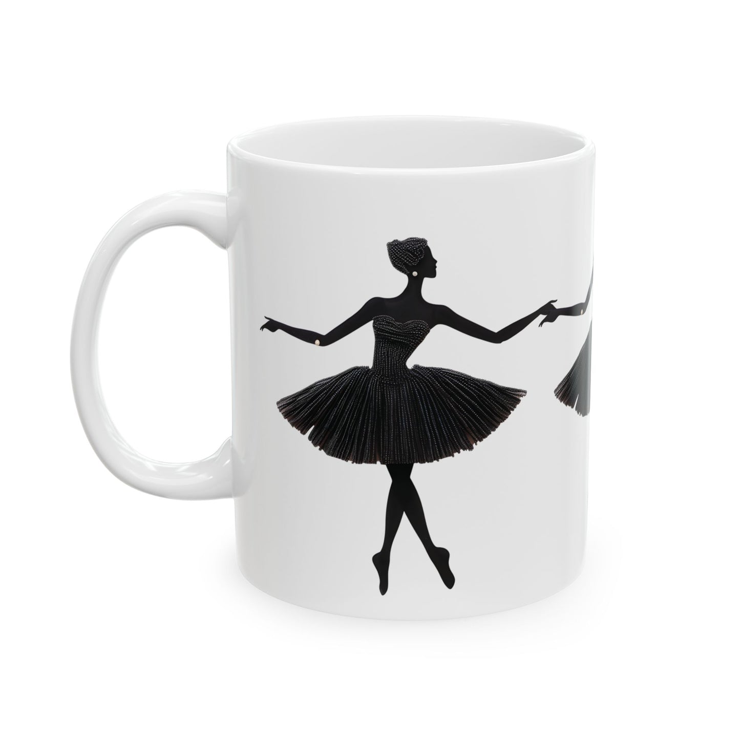 Elegant Ballerina Ceramic Mug – Perfect for Dance Lovers - Nefty Creations