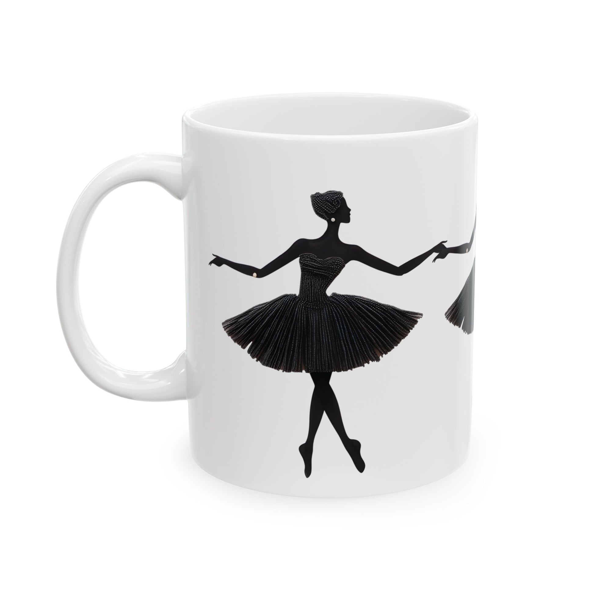 Elegant Ballerina Ceramic Mug – Perfect for Dance Lovers - Nefty Creations