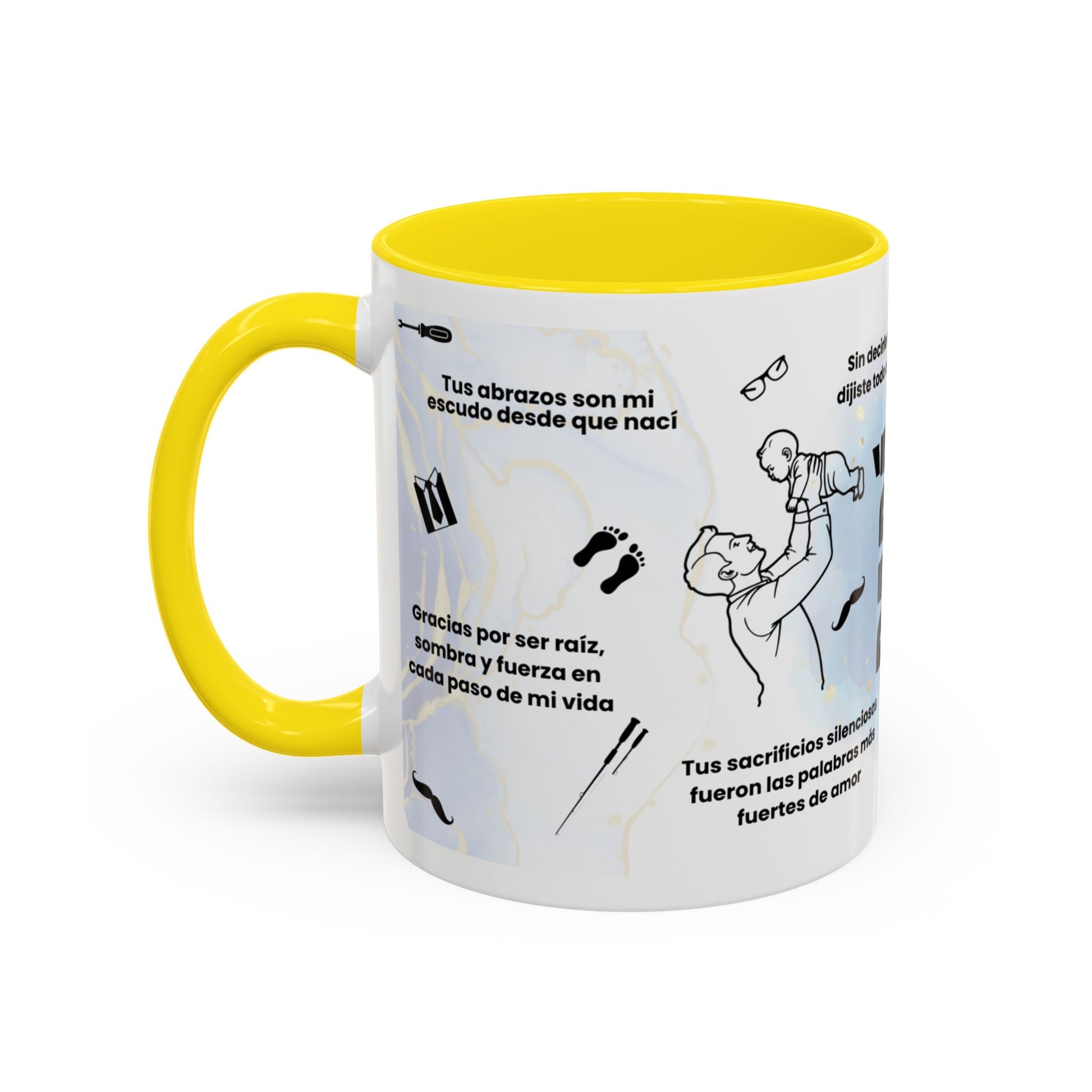 Papá Coffee Mug - Unique Dad Gift for Father's Day, Birthday, or Inspirational Moments, Black Accent Ceramic Cup - Nefty Creations