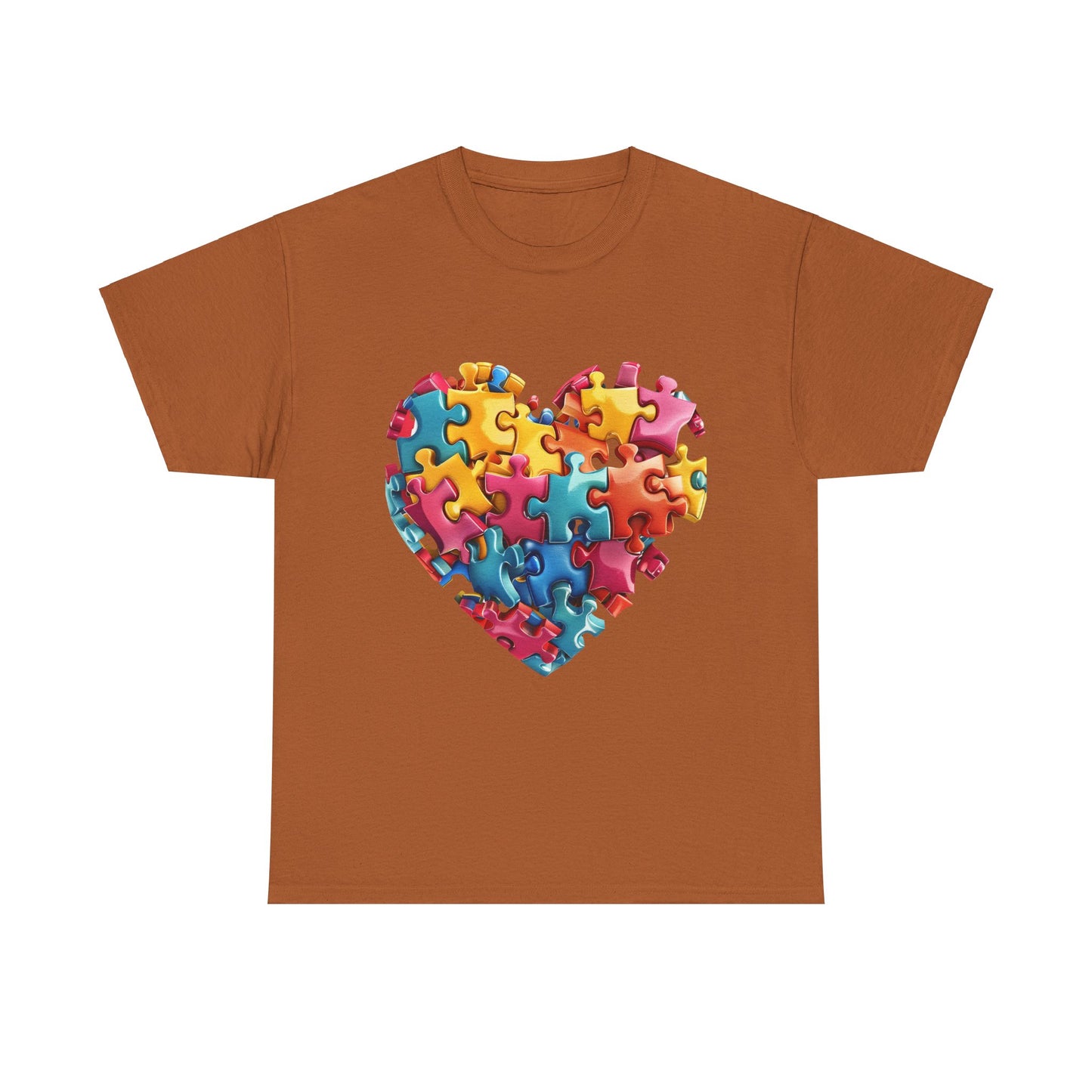 Puzzle Heart Tee - Autism Awareness Gift - Nefty Creations