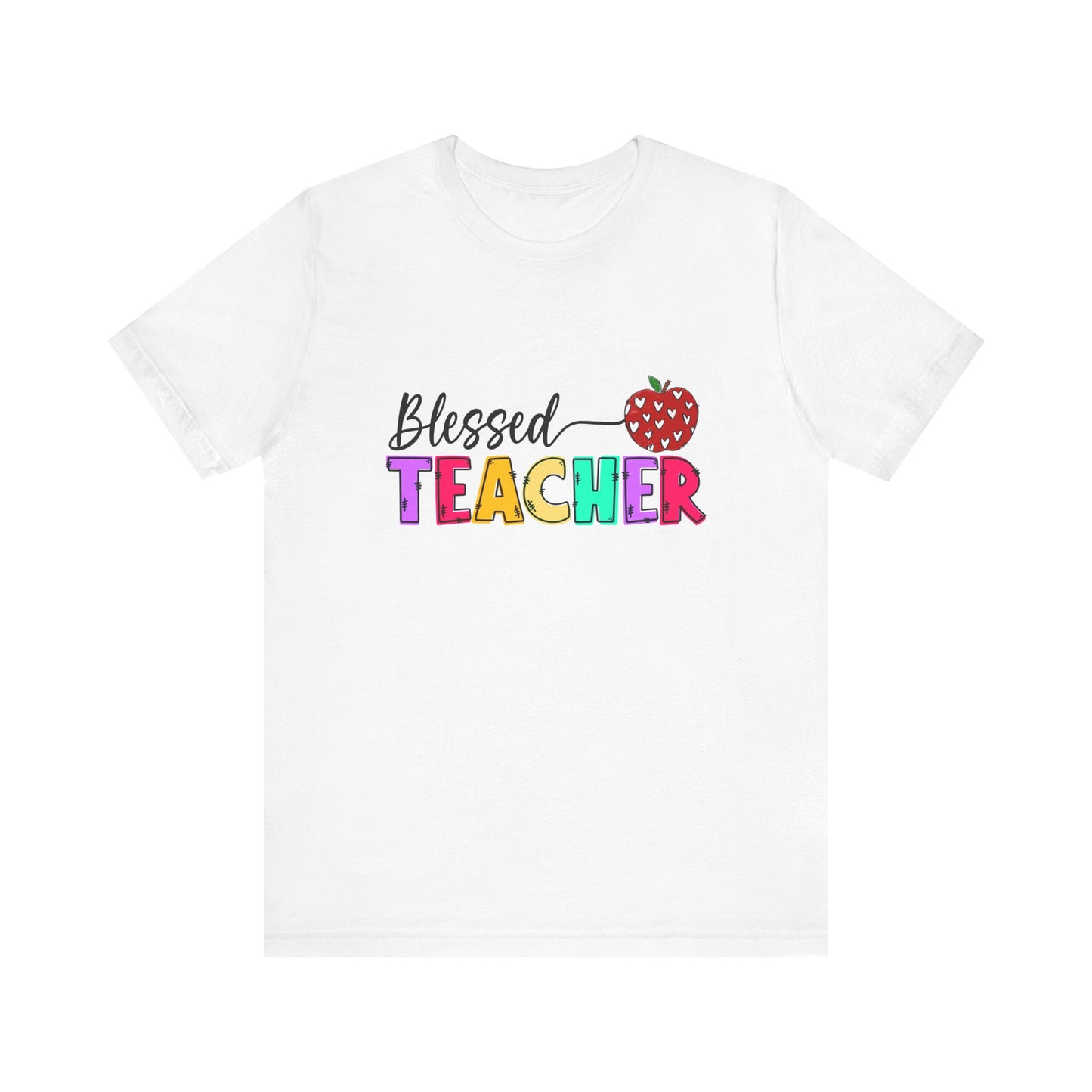 Blessed Teacher Unisex Jersey Short Sleeve Tee - Celebrate Educators - Nefty Creations