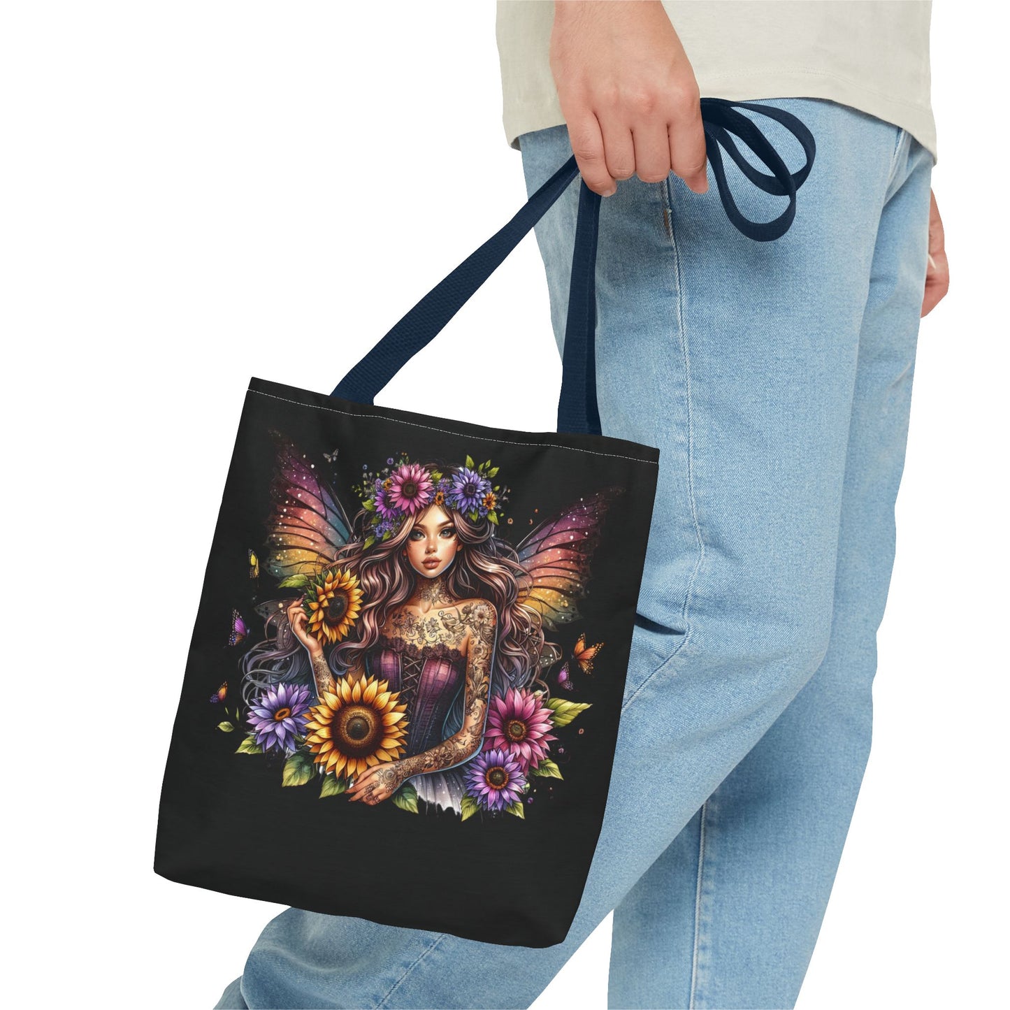 Gothic Fantasy Floral Tote Bag - Perfect for Everyday Use