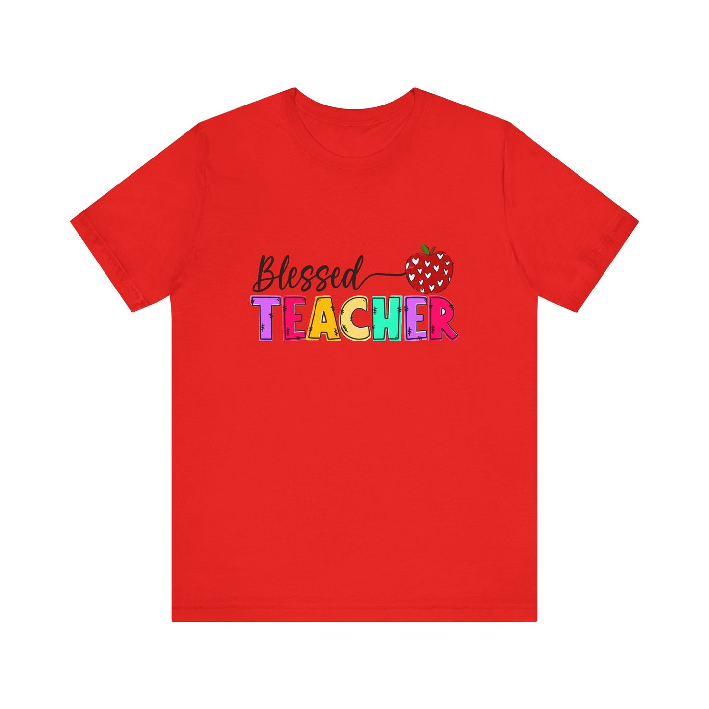 Blessed Teacher Unisex Jersey Short Sleeve Tee - Celebrate Educators - Nefty Creations