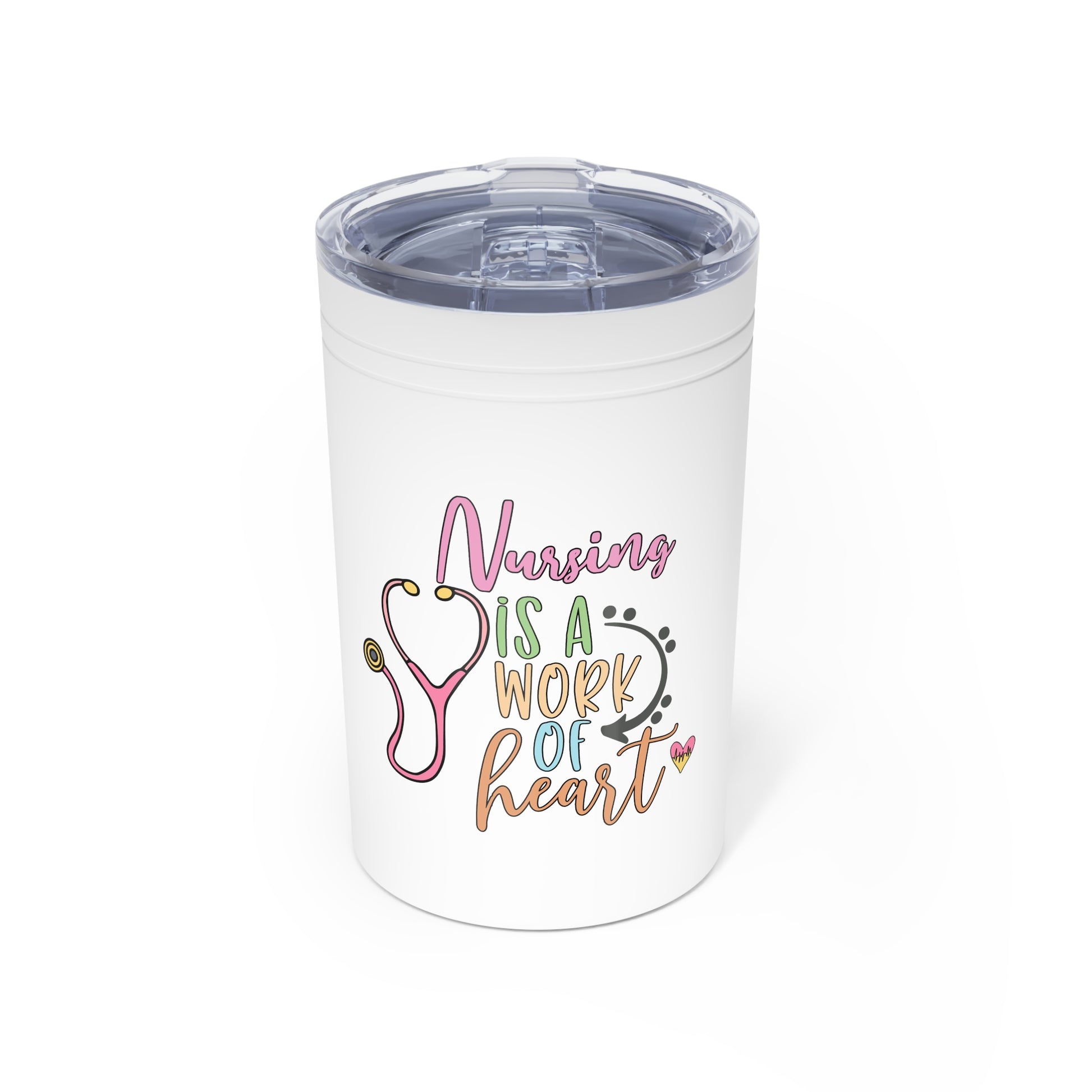 Nursing Heart Tumbler - 11oz Insulated Mug for Nurses - Nefty Creations