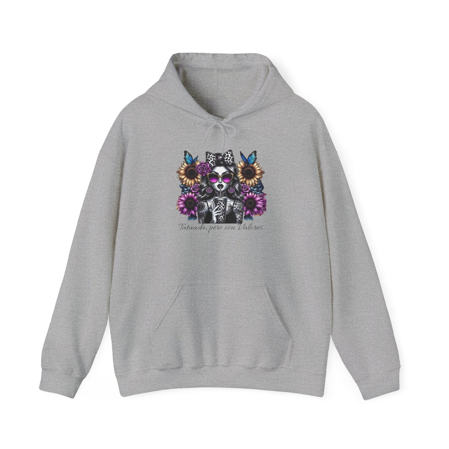 Hooded Sweatshirt - ''TATUADA pero con Valores''