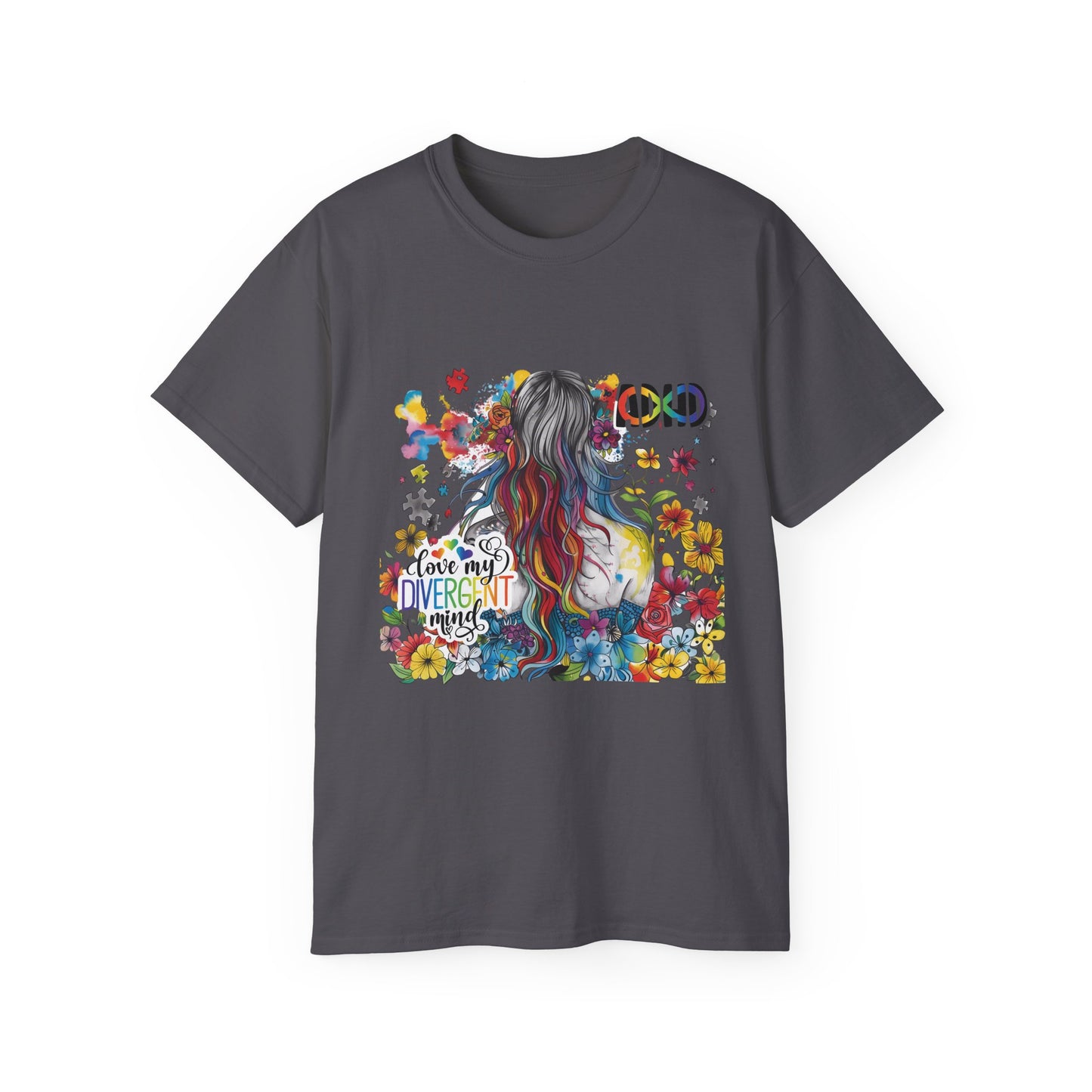 ADHD Awareness Unisex Ultra Cotton Tee - Love My Divergent Minds - Nefty Creations