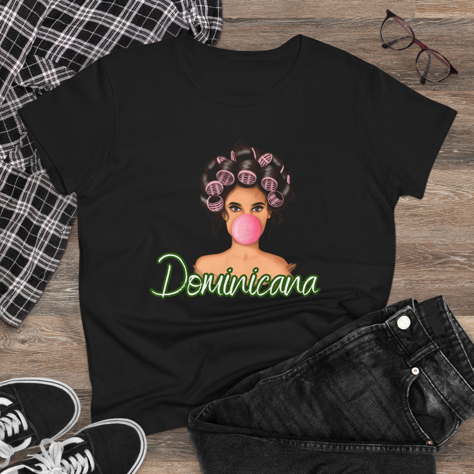 Dominicana Women's Midweight Cotton Tee - Fun & Stylish Casual Wear - Nefty Creations