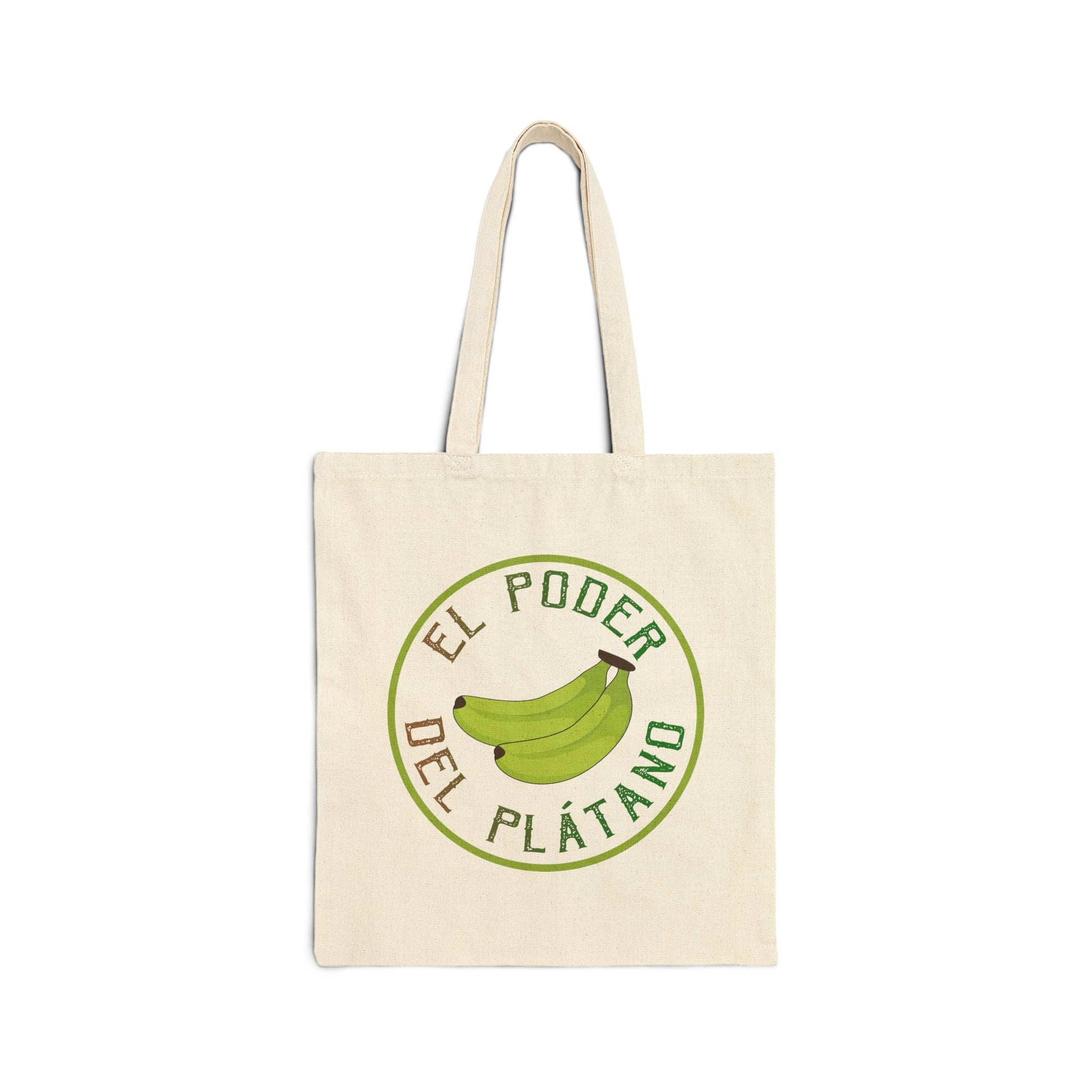 Eco-Friendly Cotton Tote Bag - 'El Poder del Plátano' - Nefty Creations