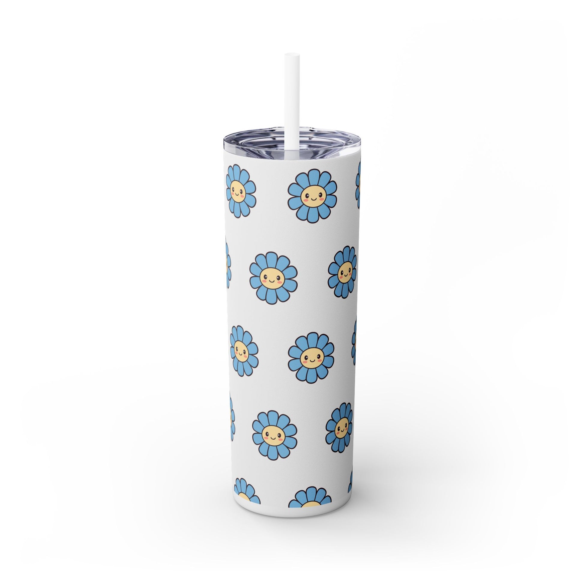 Cheerful Daisy Skinny Tumbler | Cute Floral Drinkware, 20oz, Travel Mug, Eco-Friendly, Summer Vibes, Gift for Her - Nefty Creations