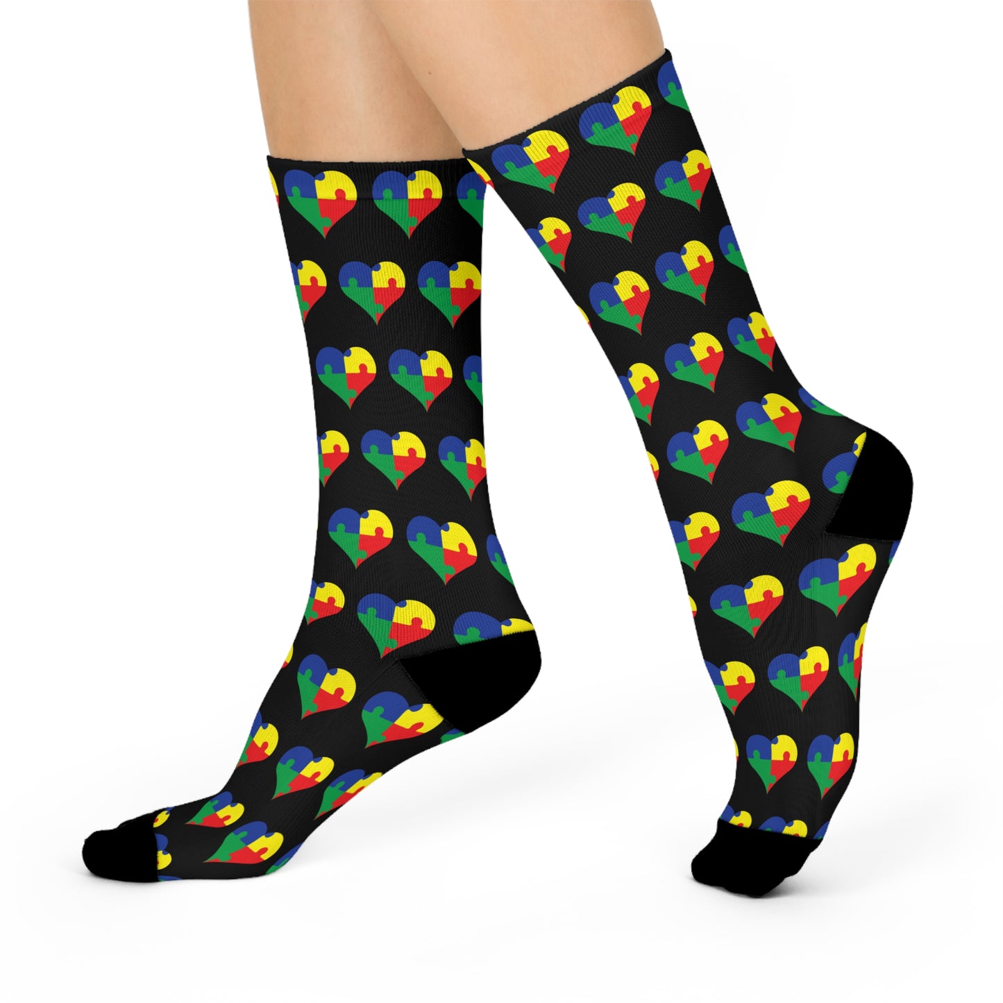 Colorful Heart Socks - Nefty Creations