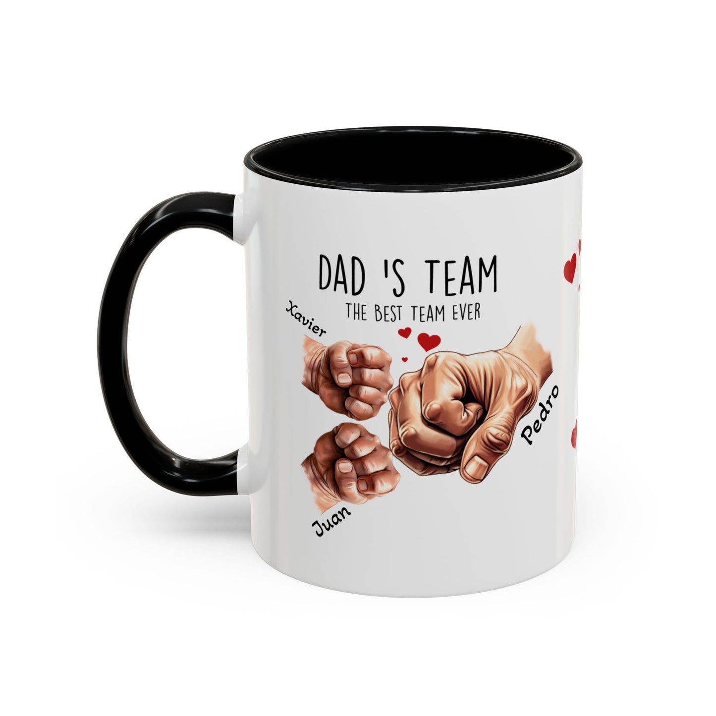 Personalized Dad's Team Coffee Mug, Gifts for Dad, Father's Day Mug, Family Keepsake, Unique Coffee Cup - Nefty Creations