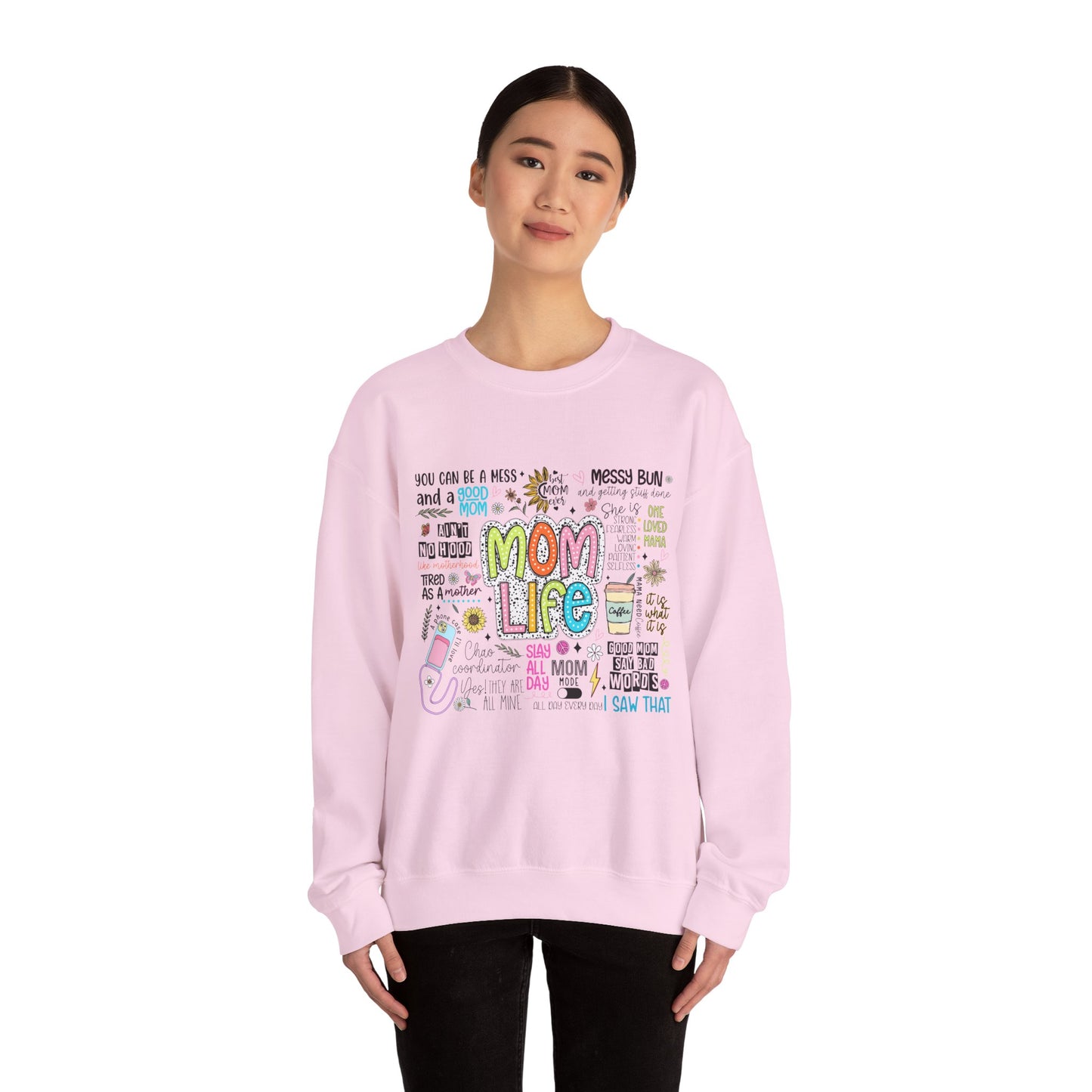 Mom Life Crewneck Sweatshirt - Nefty Creations