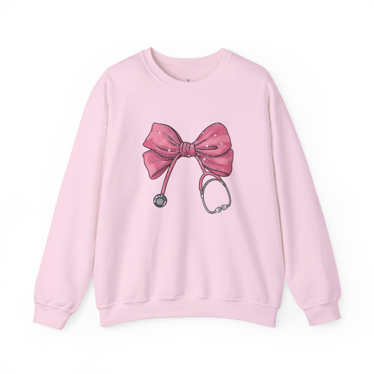 Nurse Life Crewneck Sweatshirt with Bow Design - Nefty Creations
