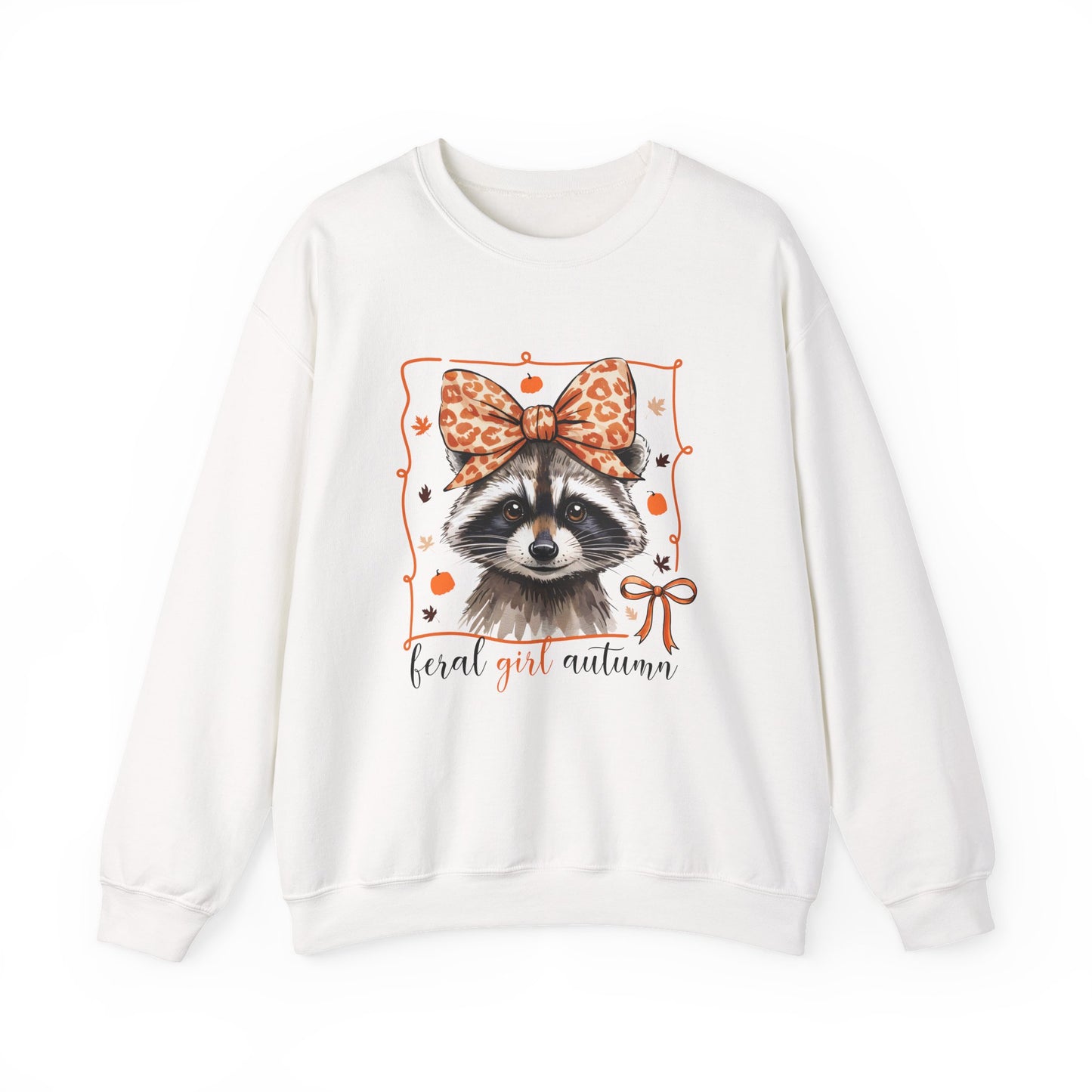 Coquette Feral Raccoon Sweatshirt| Nefty Creations - Nefty Creations