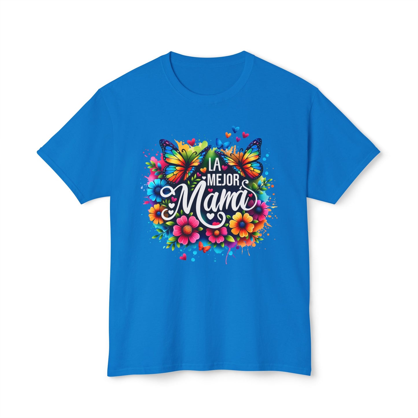 Floral 'La Mejor Mama' T-Shirt | Vibrant Unisex HD Cotton™ Tee for Moms