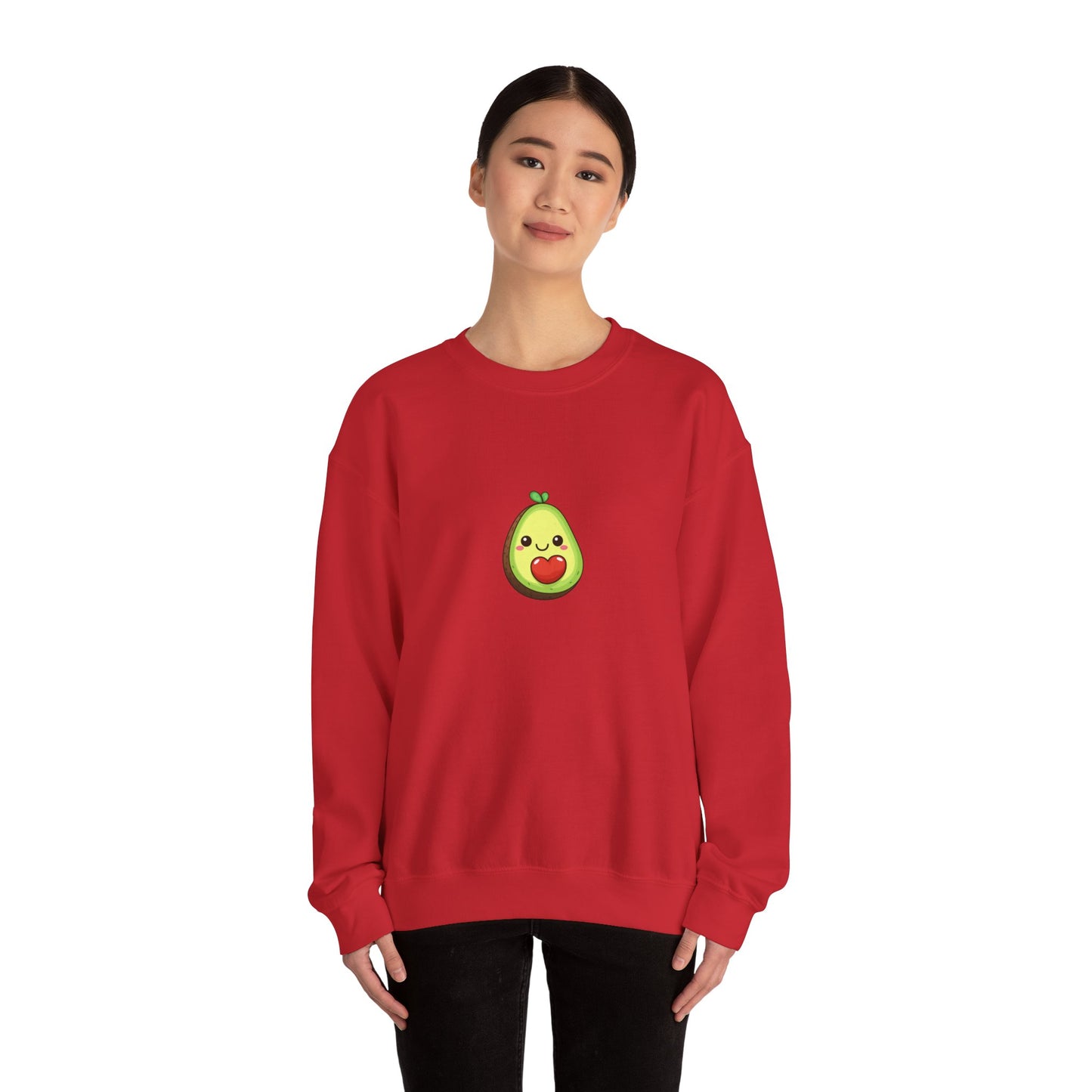 Cute Avocado Valentines Day Crewneck Sweatshirt - Nefty Creations