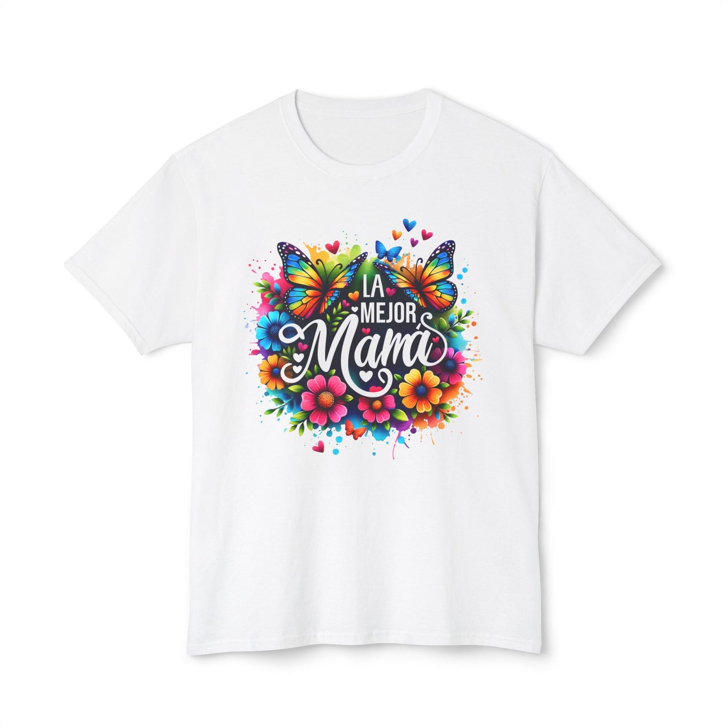 Floral 'La Mejor Mama' T-Shirt | Vibrant Unisex HD Cotton™ Tee for Moms