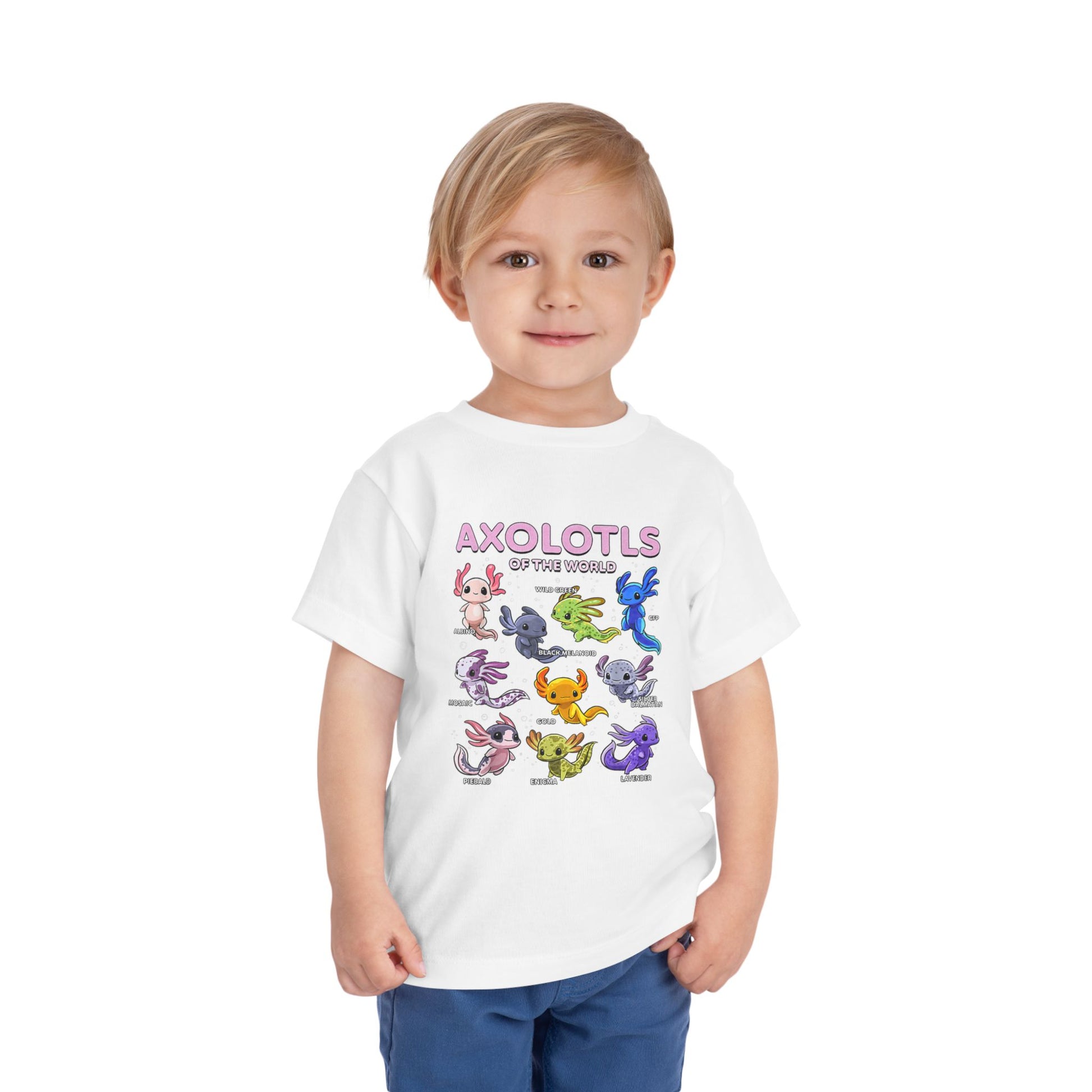 Axolotl Toddler Short Sleeve Tee - Nefty Creations