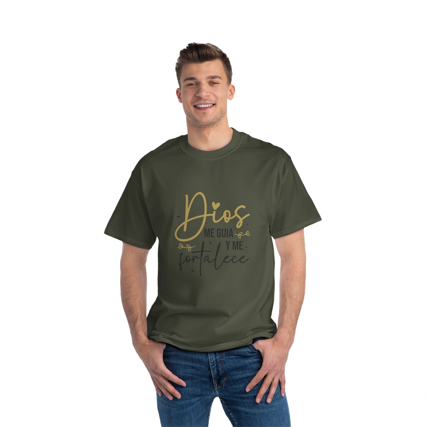Inspirational Faith T-Shirt - Dios Me Guia Y Me Fortalece
