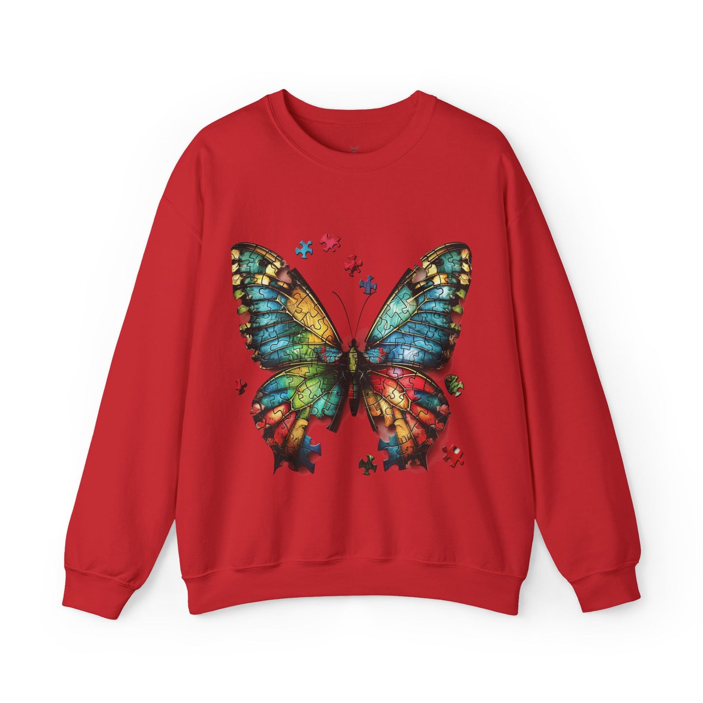 Butterfly Autism Sweatshirt: Unisex Heavy Blend - Autism Awareness - Nefty Creations