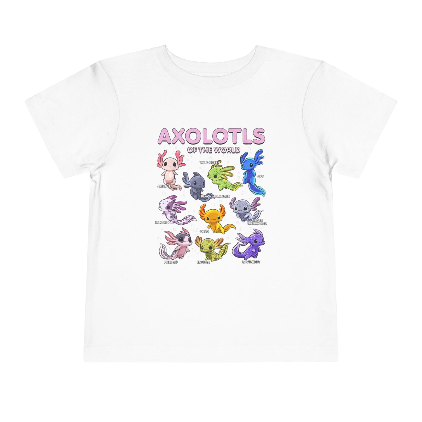 Axolotl Toddler Short Sleeve Tee - Nefty Creations