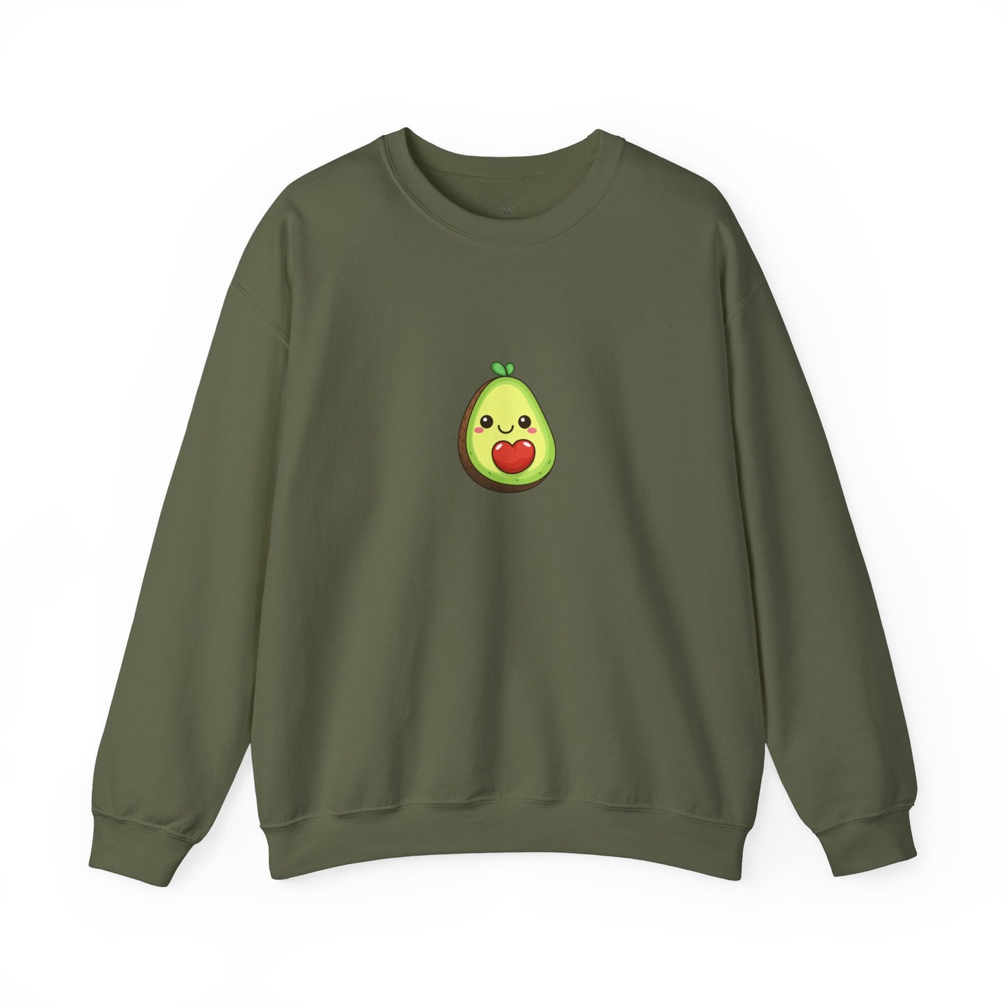 Cute Avocado Valentines Day Crewneck Sweatshirt - Nefty Creations