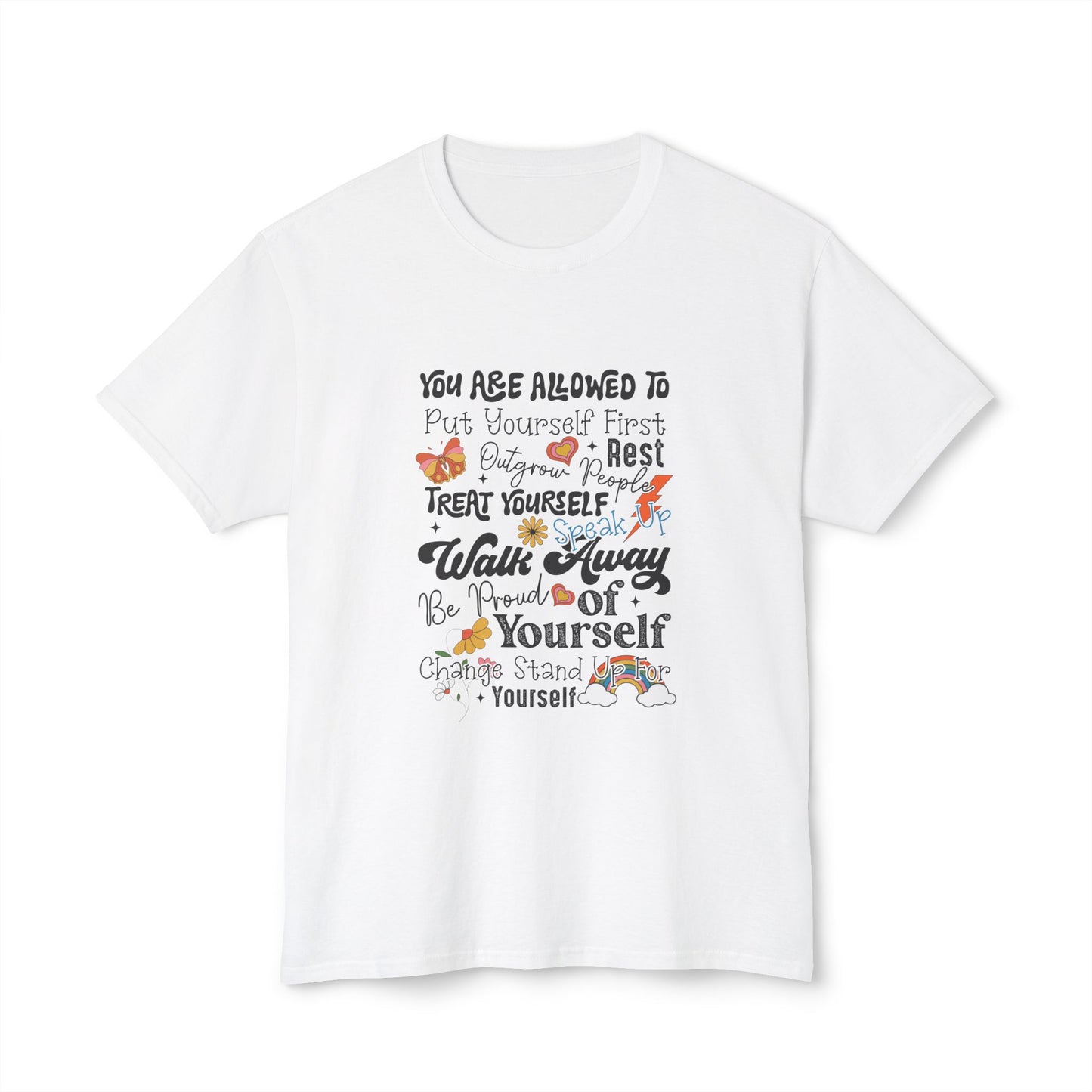 Inspirational Self-Care Unisex Cotton T-Shirt - Nefty Creations