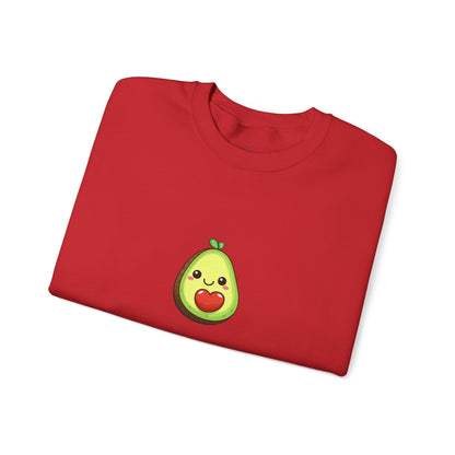 Cute Avocado Valentines Day Crewneck Sweatshirt - Nefty Creations