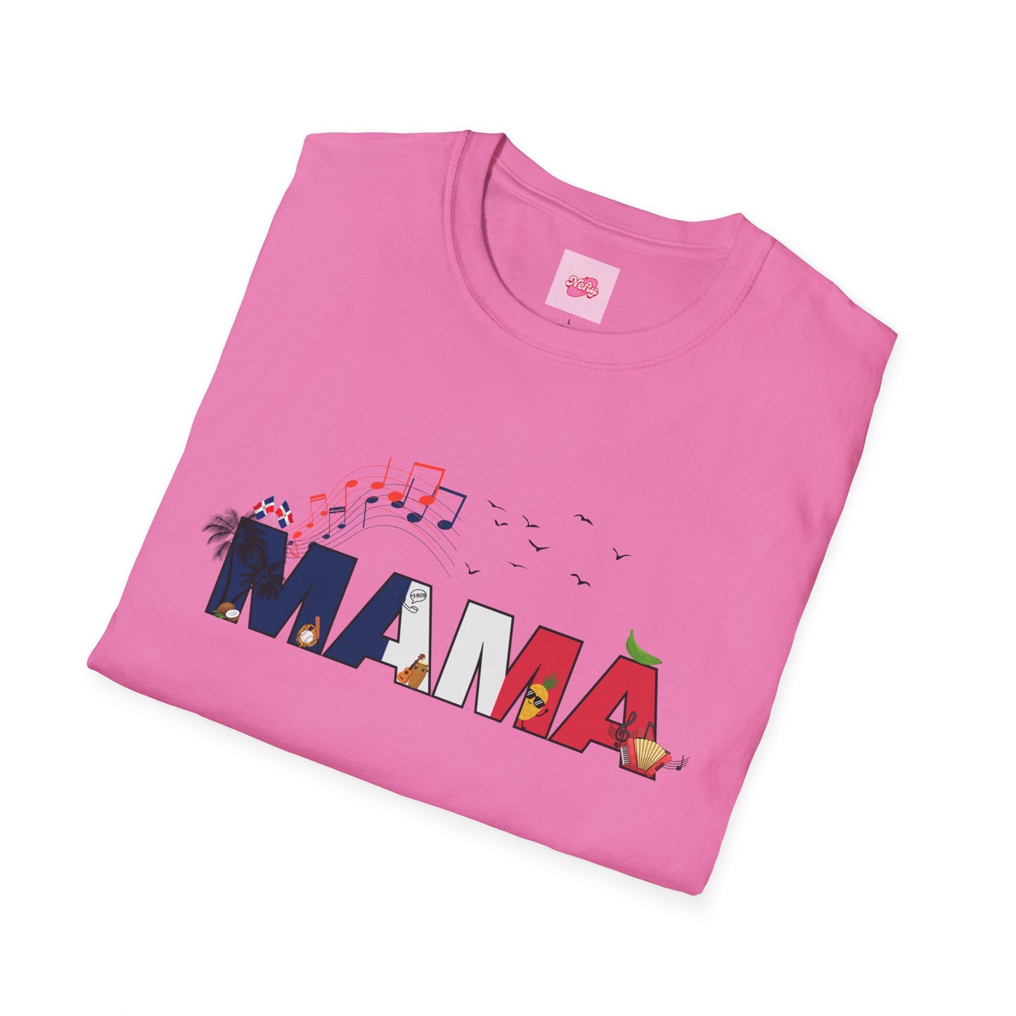 Dominican Mama T-Shirt for Casual Wear - Nefty Creations