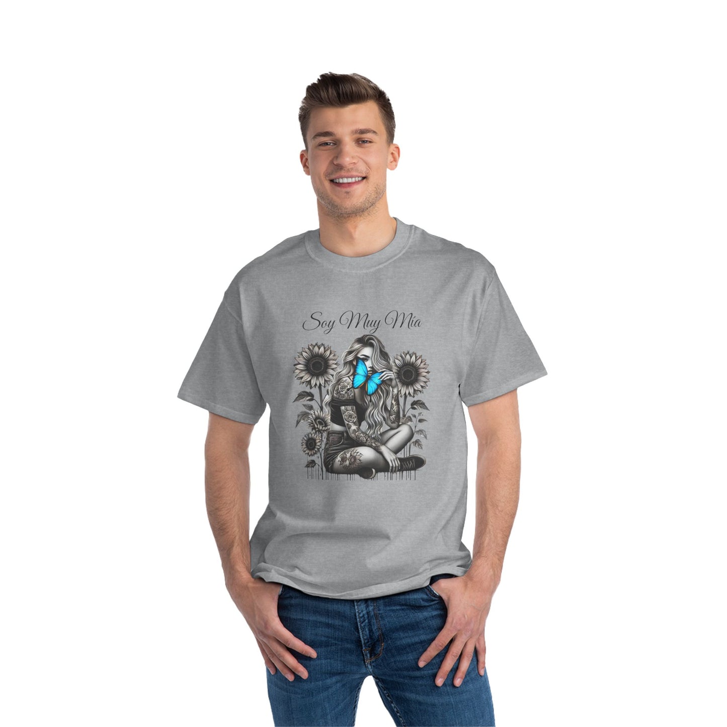 Soulful Butterfly Women's Tee - 'Soy Muy Mia' Graphic T-Shirt