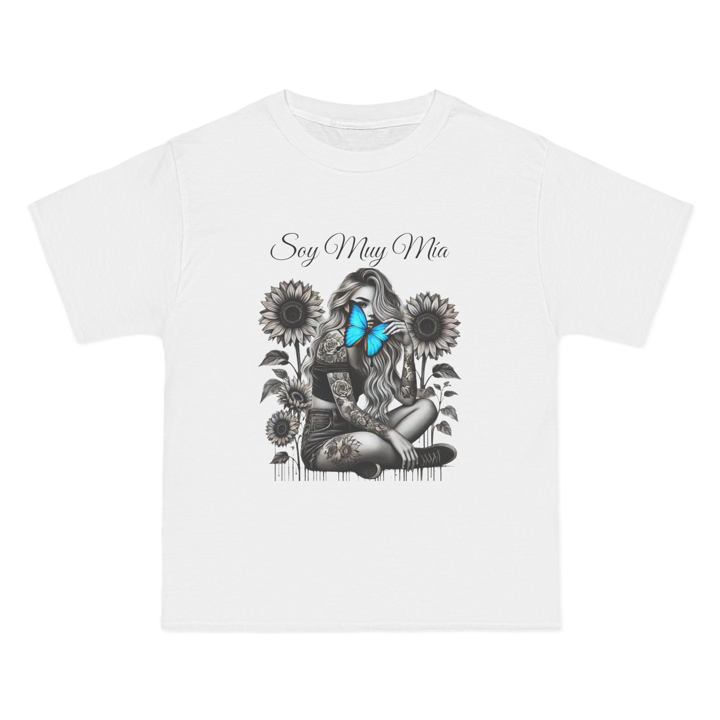 Soulful Butterfly Women's Tee - 'Soy Muy Mia' Graphic T-Shirt