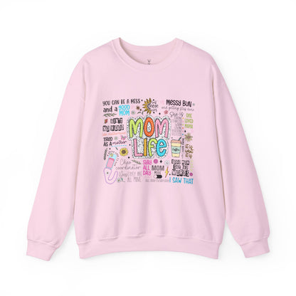 Mom Life Crewneck Sweatshirt - Nefty Creations