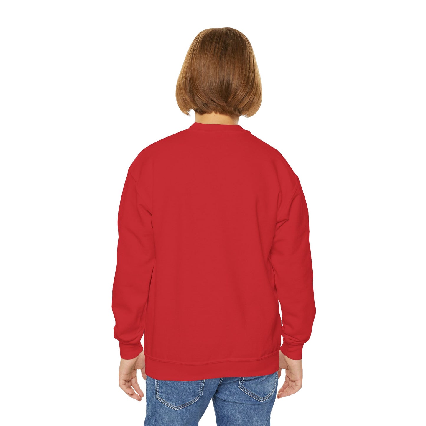 Colorful Puzzle Autism Awareness Youth Crewneck Sweatshirt - Mickey Mouse Design
