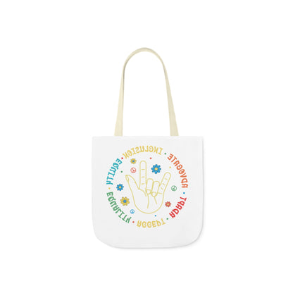 Inclusion & Equity Canvas Tote Bag with 5-Color Straps - Nefty Creations
