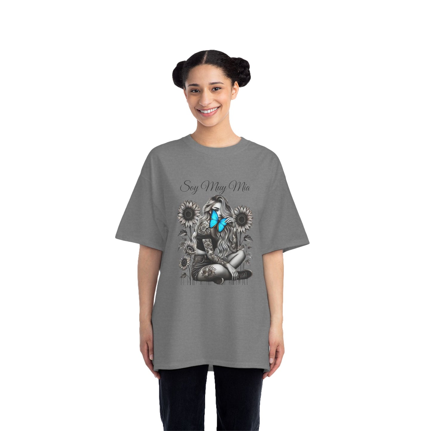 Soulful Butterfly Women's Tee - 'Soy Muy Mia' Graphic T-Shirt