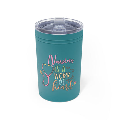Nursing Heart Tumbler - 11oz Insulated Mug for Nurses - Nefty Creations