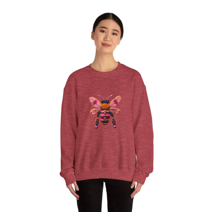 Bee-Inspired Unisex Heavy Blend™ Crewneck Sweatshirt - Cozy & Colorful Nature Apparel - Nefty Creations