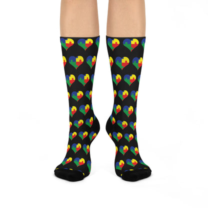 Colorful Heart Socks - Nefty Creations