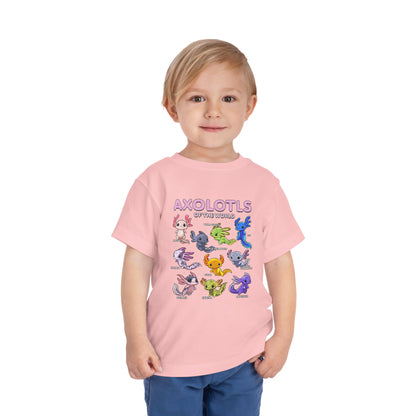 Axolotl Toddler Short Sleeve Tee - Nefty Creations