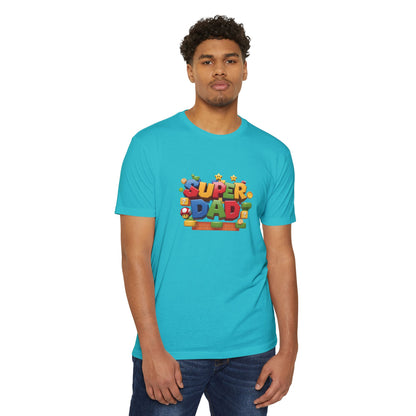 Super Dad T-Shirt | Unisex CVC Jersey Tee, Father's Day Gift, Dad Shirt, Family Matching, Casual Wear, Superhero Dad Apparel - Nefty Creations