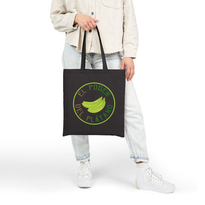 Eco-Friendly Cotton Tote Bag - 'El Poder del Plátano' - Nefty Creations