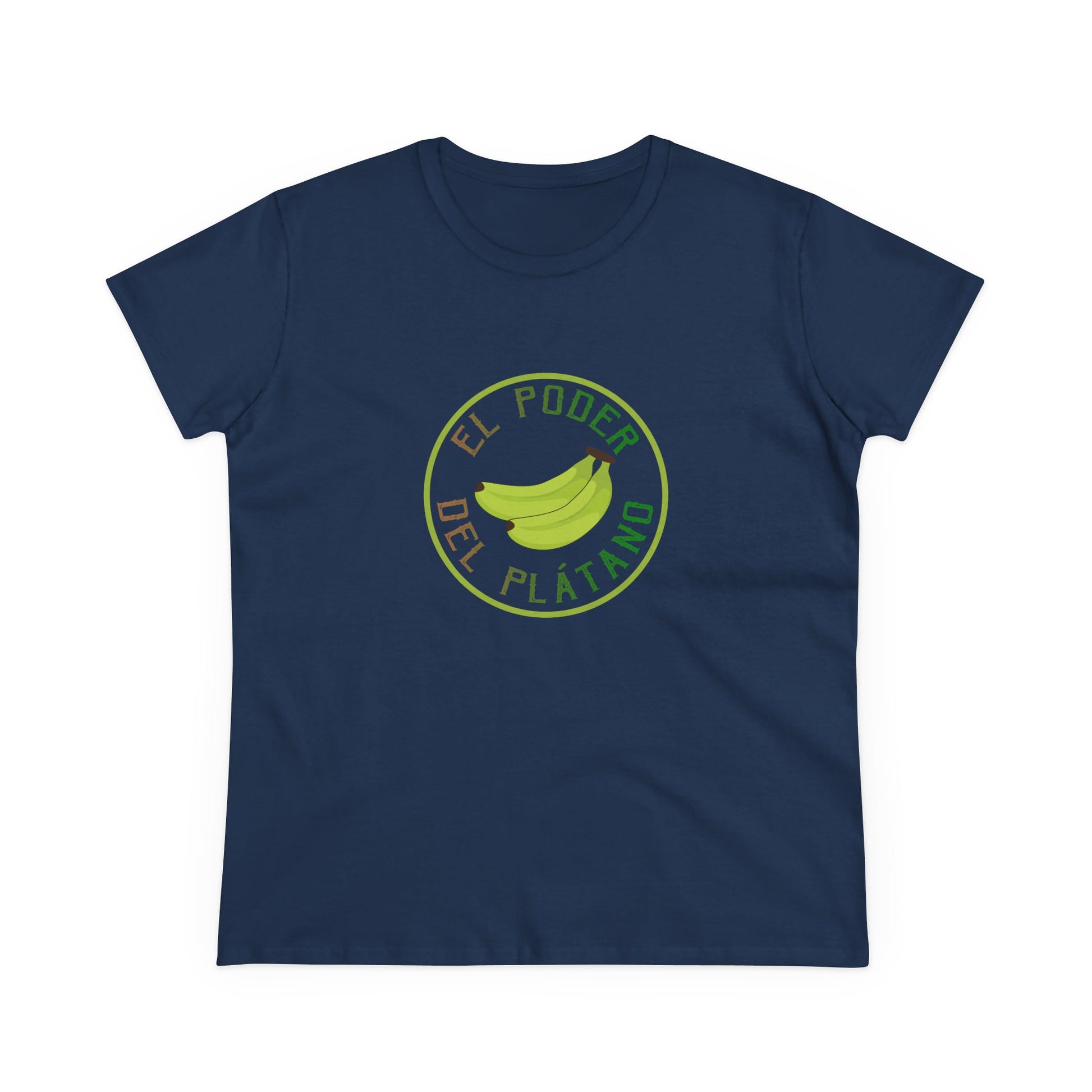 Eco-Friendly Women's Tee - "El Poder del Plátano" Design - Nefty Creations