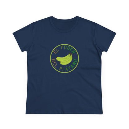 Eco-Friendly Women's Tee - "El Poder del Plátano" Design - Nefty Creations