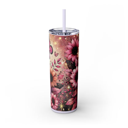 Pink Fall Skinny Tumbler 20oz| Nefty Creations