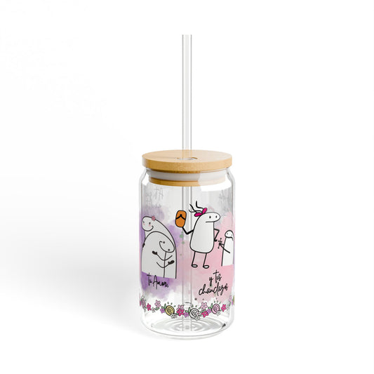 Vaso para el dia de las madres, Mother's Day Glass, Mexican Mom Gift, Dia de las Madres Present, 16oz Sipper Cup, Gift for Her